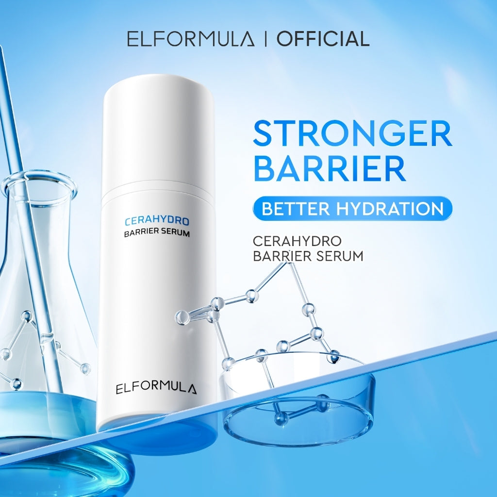 ELFORMULA Intensive CeraHydro Barrier Repair Serum Face Essence - Serum Wajah untuk Meratakan Warna Kulit dan Memperbaiki Skin Barrier