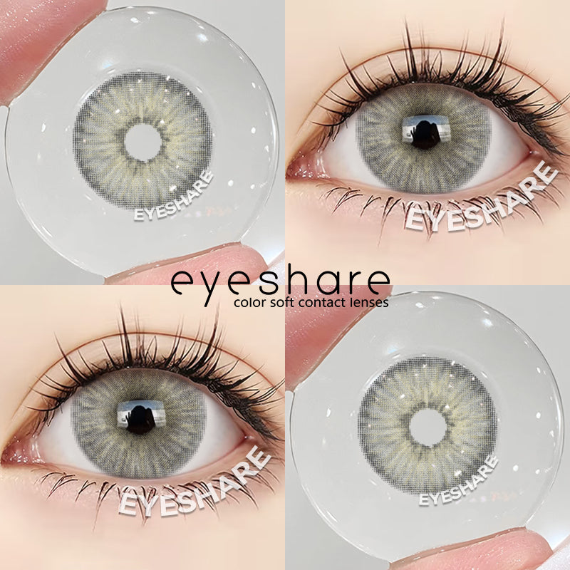 Eyeshare Softlens 0.00~-8.00 Minus AURORA Brown 1Pasang Brown Softlen