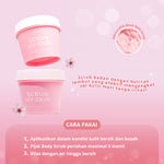 [TWIN BODY MASK] Gluta Rice Milk Mask 1 pcs + Sakura Milk Mask with Scrub 1 pcs [BPOM]