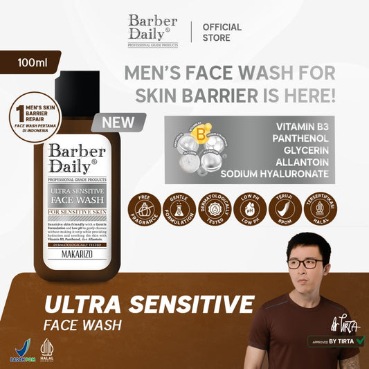 Barber Daily Ultra Sensitive Face Wash 100mL