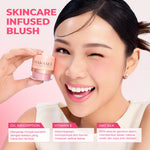 Hanasui Perfect Cheek Blush & Go Powder - Blush On Powder Natural Radiant Finish Melembabkan Cerah Antioksidan