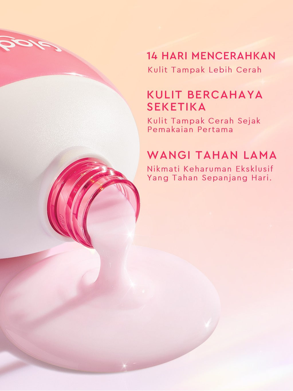 Glad2Glow Bright & Moist Body Serum Series | Body Cream Body Lotion Brighten Moist & Smooth Pemutih Badan Body Serum Glow & Peeling Menghidrasi Kulit Mencerahkan Dan Pemutih Tubuh Atasi Belang Brighty Care Whiten Handbody ohbt Lotion g2g official store