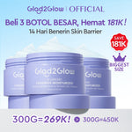 [Big Size]Glad2Glow Blueberry Moisturizer 100g 5% Ceramide Menjaga Skin Barrier Perawatan Wajah Mencerahkan wajah Menjaga kelembapan kulit Penyerapan cepat Pelembab wajah Esensi wajah Produk perawatan kulit Perawatan wajah g2glow official store