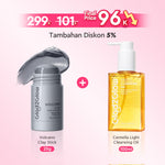 [Ready Stock]Glad2Glow Madagascar Centella Light Cleansing Oil 100ml/200ml micellar water pembersih wajah Penghapus riasan lembut tanpa iritasi Menghapus riasan tahan air dengan cepat dan menyegarkan muka wajah g2glow official store