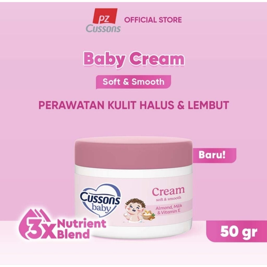Cussons Baby Soft & Smooth Krim Tubuh Bayi 50 g