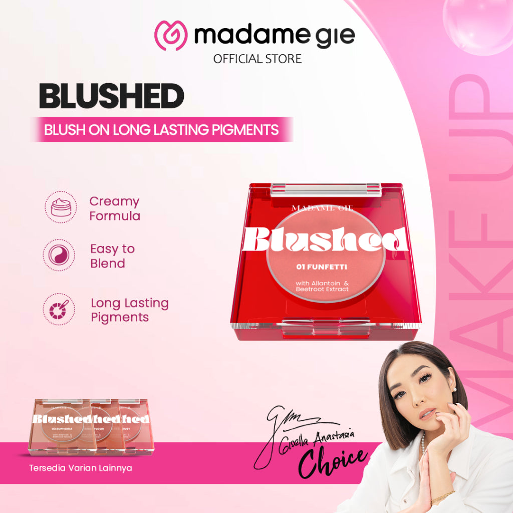 Madame Gie Blushed - Makeup Blush On Long Lasting Pigments