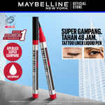 MAYBELLINE OFFICIAL Tattoo Liner 48H Liquid Pen Eyeliner Waterproof Make up Line Tattoo High Impact Tahan Lama 48 Jam Hitam Superstay Matte Vinyl Ink