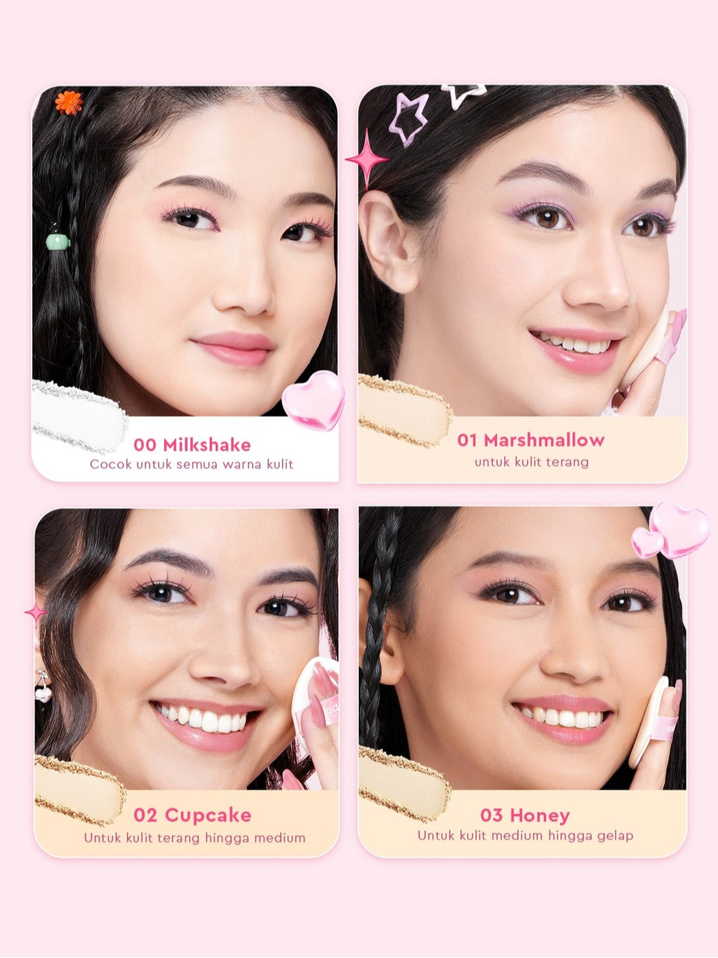 Glad2Glow Perfect Blur&Cover Loose Powder oil control Finishing Kontrol Minyak Tahan Lama Anti Luntur Halus Sempurna & Cover Tinggi bedak padat bedak tabur two way cake cushion foundation setting spray make up g2g glad2glow official store