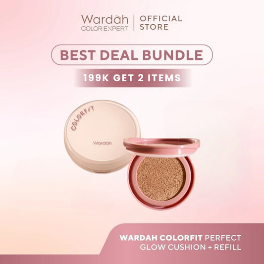 Wardah Bundle Perfect Glow Cushion + Refill Cushion
