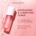 NEW! Wardah 3% AHA-PHA Phyto-Enzyme Exfoliating & Clarifying Toner - Toner Eksfoliasi dengan AHA + PHA PHYTO ENZYME dan ALLANTOIN yang Berfungsi Menenangkan Kulit Kemerahan, Menghaluskan Tekstur Kulit, dan Mencerahkan Kulit Kusam - Skincare