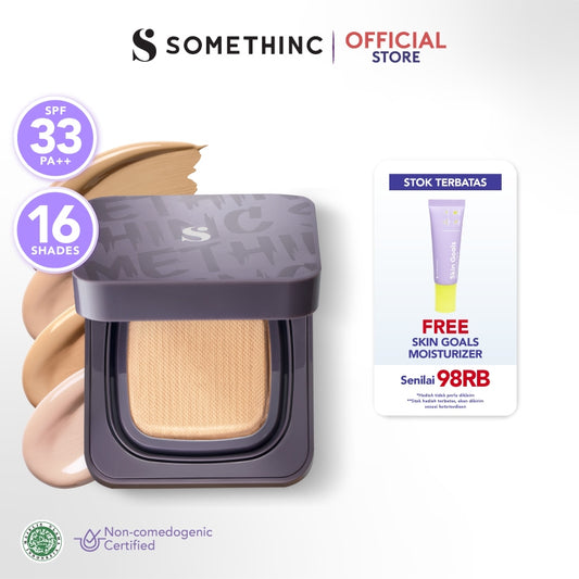 SOMETHINC COPY PASTE BREATHABLE MESH CUSHION SPF 33 PA++ - Cushion Dengan Healthy Glow Finish, Ringan Di Wajah & Tahan Lama | Non-Comedogenic, Memproteksi Wajah Dari Sinar Matahari, Dan Tidak Menyumbat Pori Serta Mengandung skincare