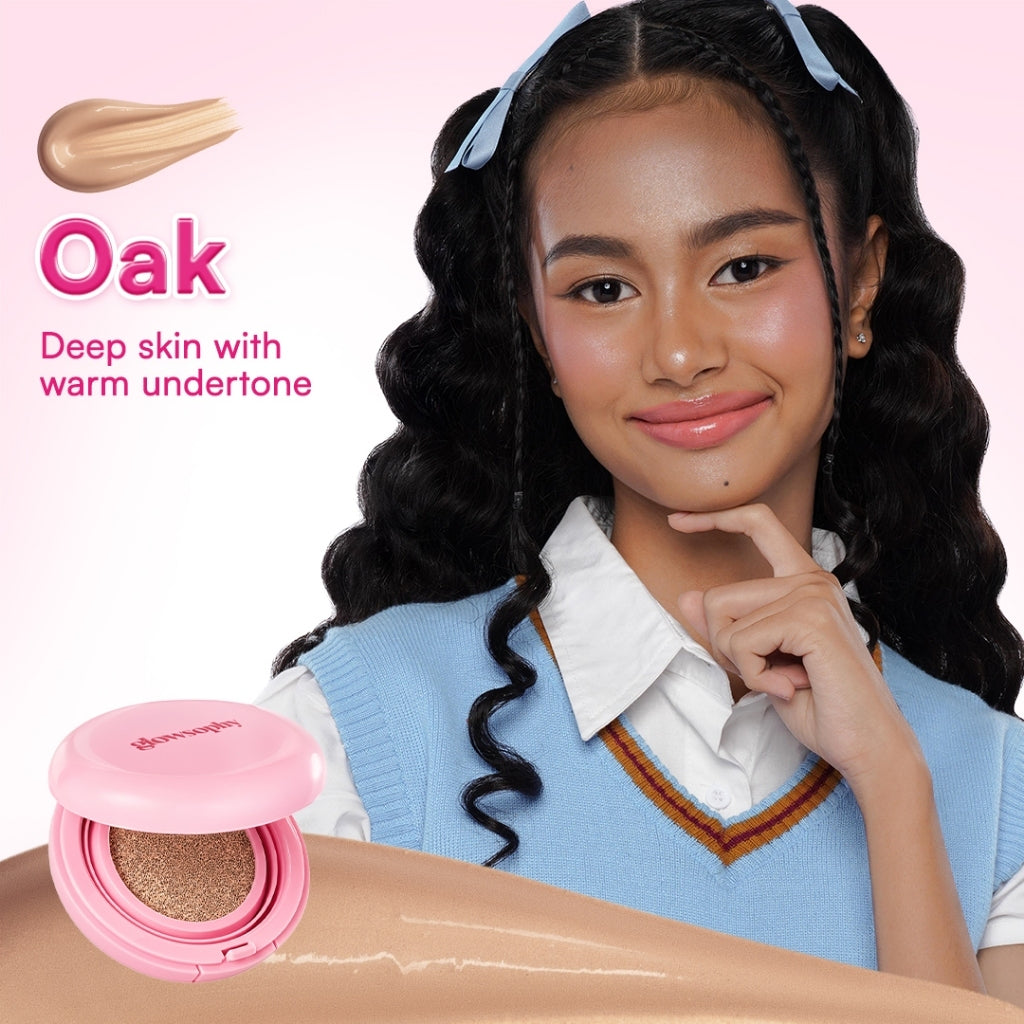 Glowshopy Bundle Radiant Lip & Cushion Set 2in1 Lip SPF + Glow Cushion - Melindungi dari sinar UVB dan UVA, Menjaga bibir tetap lembap, lembut, dan sehat, Kilau natural untuk bibir lembut dan tampak sehat sepanjang hari