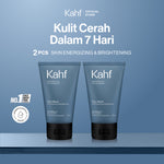 [SPECIAL 11.11 : B2G5 - KAHF BUNDLE 2IN1 PAKET FACIAL WASH] Complete Acne Care & Brightening Face Wash Pack 100 ml isi 2 pcs - Wajah Glowing, Cerah, Anti Ketarik, & Bebas Kusam - Bundle Perawatan Wajah Pria - Kombinasi Sabun Cuci Muka Sesuai Kondisi Kulit