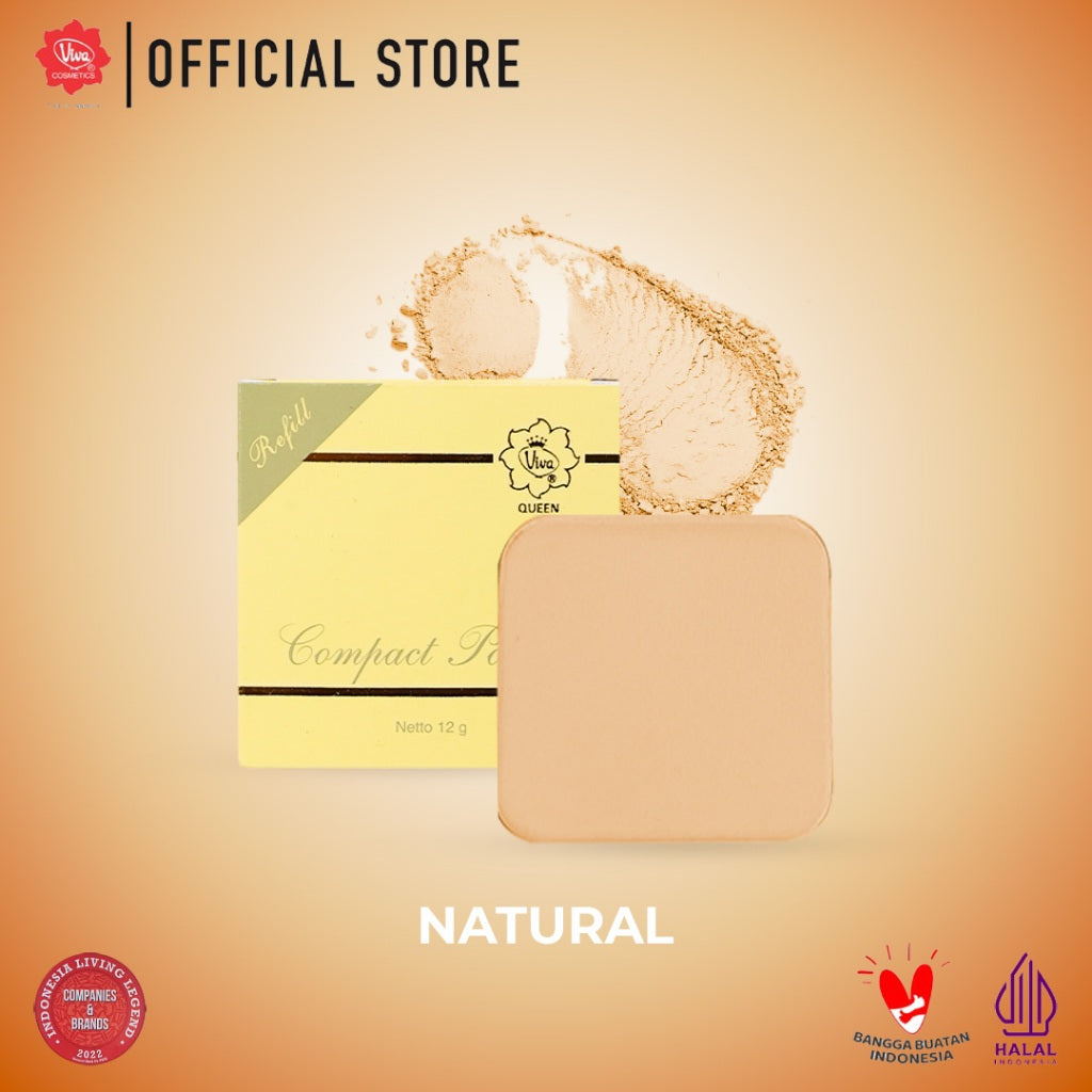 (Refill) Viva Queen Compact Powder - 12 gr (tersedia 3 varian warna)