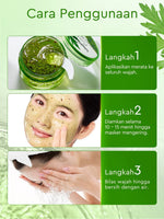 Glad2Glow Mugwort Acne Gel Mask 50g Masker Wajah Masker Komedo dan Pori Pori Wajah Masker Mask Sleeping Mask Sheetmask Clay Masker Jerawat Masker Clay Mask Mugwort Masker Hijau Masker Organik Gel Masker G2G masker wajah mencerahkan G2glow Official