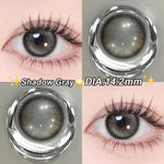 Magister Softlens Normal abu-abu coklat hitam seri Sepasang Lensa kontak diameter14.0-14.5MM kadar air 38% soflens