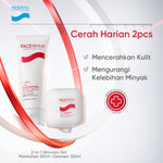 FACERINNA 2pcs Skincare Duo | Moisturizer + Cleanser | B5 Repair Niacinamide Brightening Salicylic Acid Acne Control