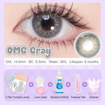 [Diameter kecil Kit]Magister Softlens Minus Kit 14.0mm softlens paketan lengkap minus Nude Brown OMG