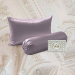 BUNDLE Sarung Bantal dan Guling Set PREMIUM Satin Silk Beauty Boost Pillowcase dan Bolster Case (Standard Size)