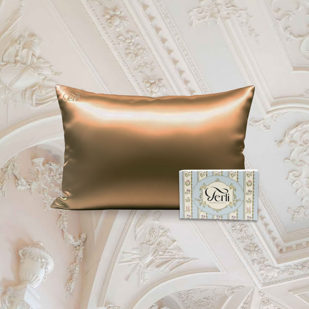 Sarung Bantal PREMIUM Satin Silk Terli Beauty (Standar Size)
