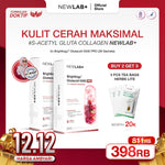 [FREE GIFT New Launch]  NEWLAB Brightlogy GlutaColl-5500 - PRO | Collagen Glutathione Drink | 13X Efektif Kulit Cerah & Sehat | S-Acetyl-L-Glutathione|Efektif Memutihkan 13X|14 - 28 Sachet