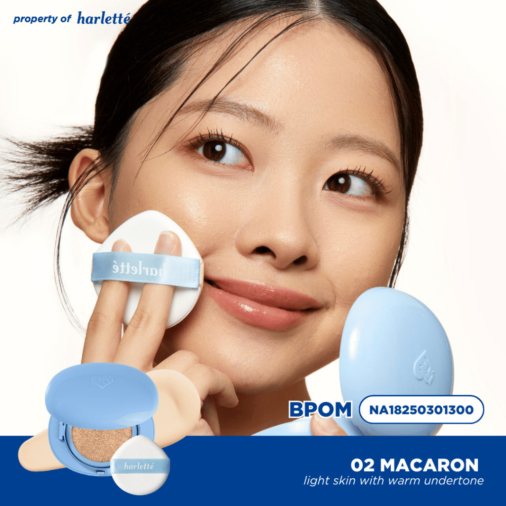 Harlette Oat Comfy Cushion SPF 30 PA+++ | Skincare Infused, Second Skin Finish, Non-comedogenic, Sensitive Skin, Clinically & Dermatologically Tested