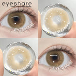 Eyeshare Softlens 0.00~-8.00 Minus AURORA Brown 1Pasang Brown Softlen