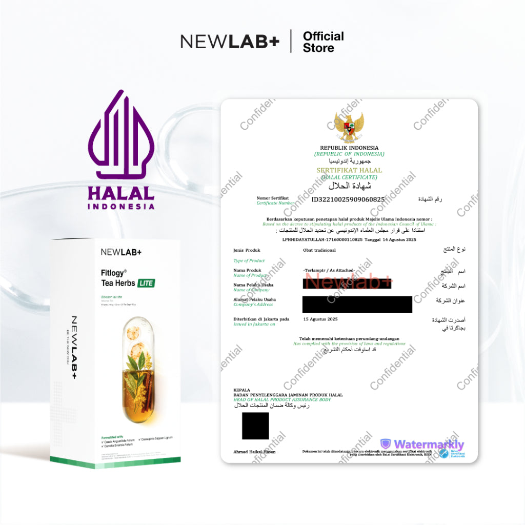 NEWLAB Fitlogy  -  Tea Herbs LITE- Teh Deox Ringan - Minuman Diet - Jaga Diet Anti Gagal dengan Formula Lebih Ringan untuk Pemula