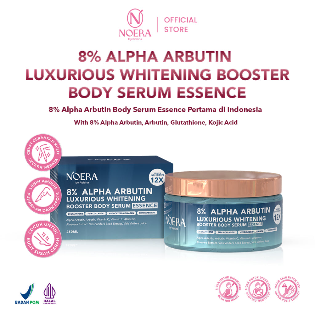 Noera 8% ALPHA ARBUTIN Luxurious Whitening Booster Body Serum Essence