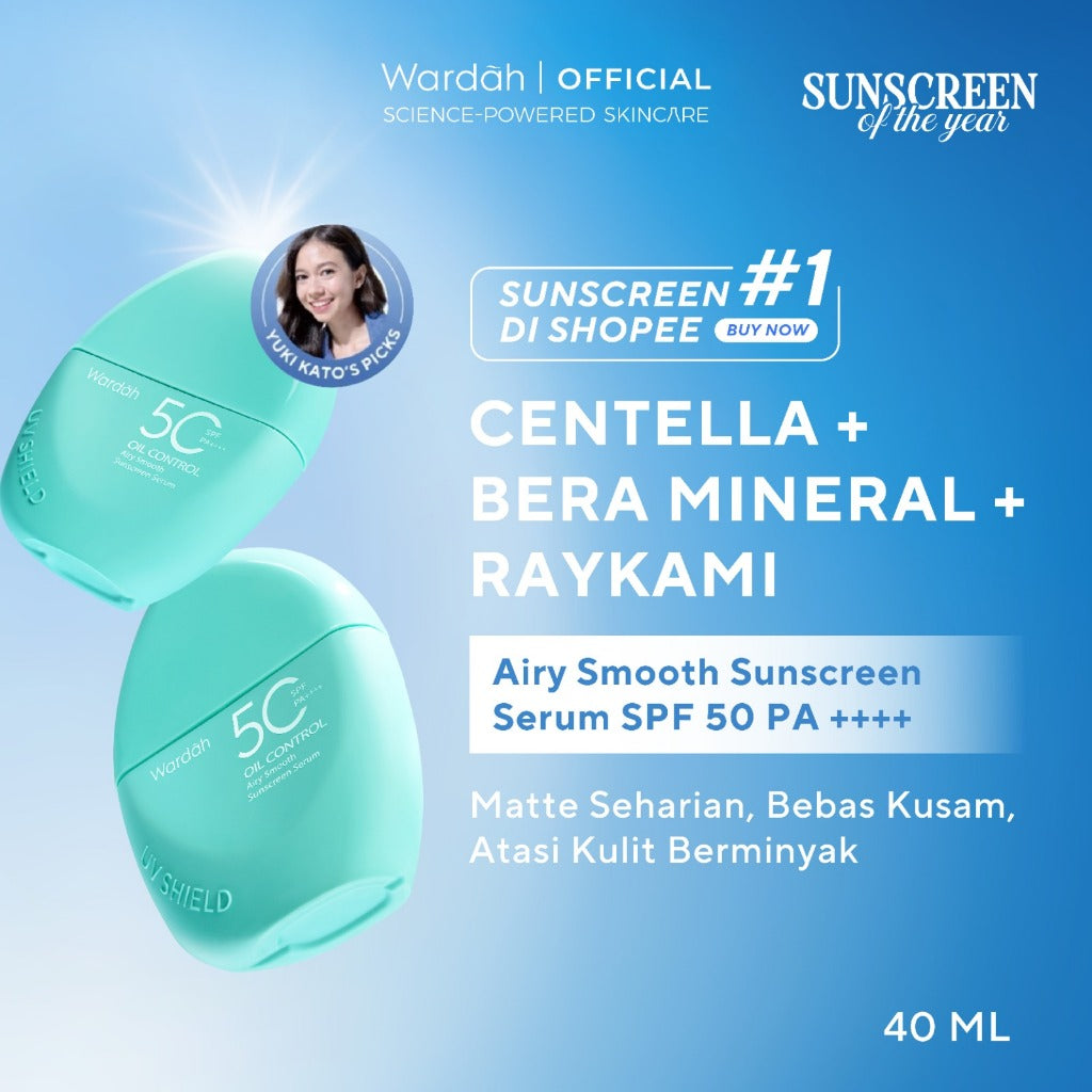 Wardah UV Shield Airy Smooth Sunscreen Serum SPF 50 PA++++ 40ml