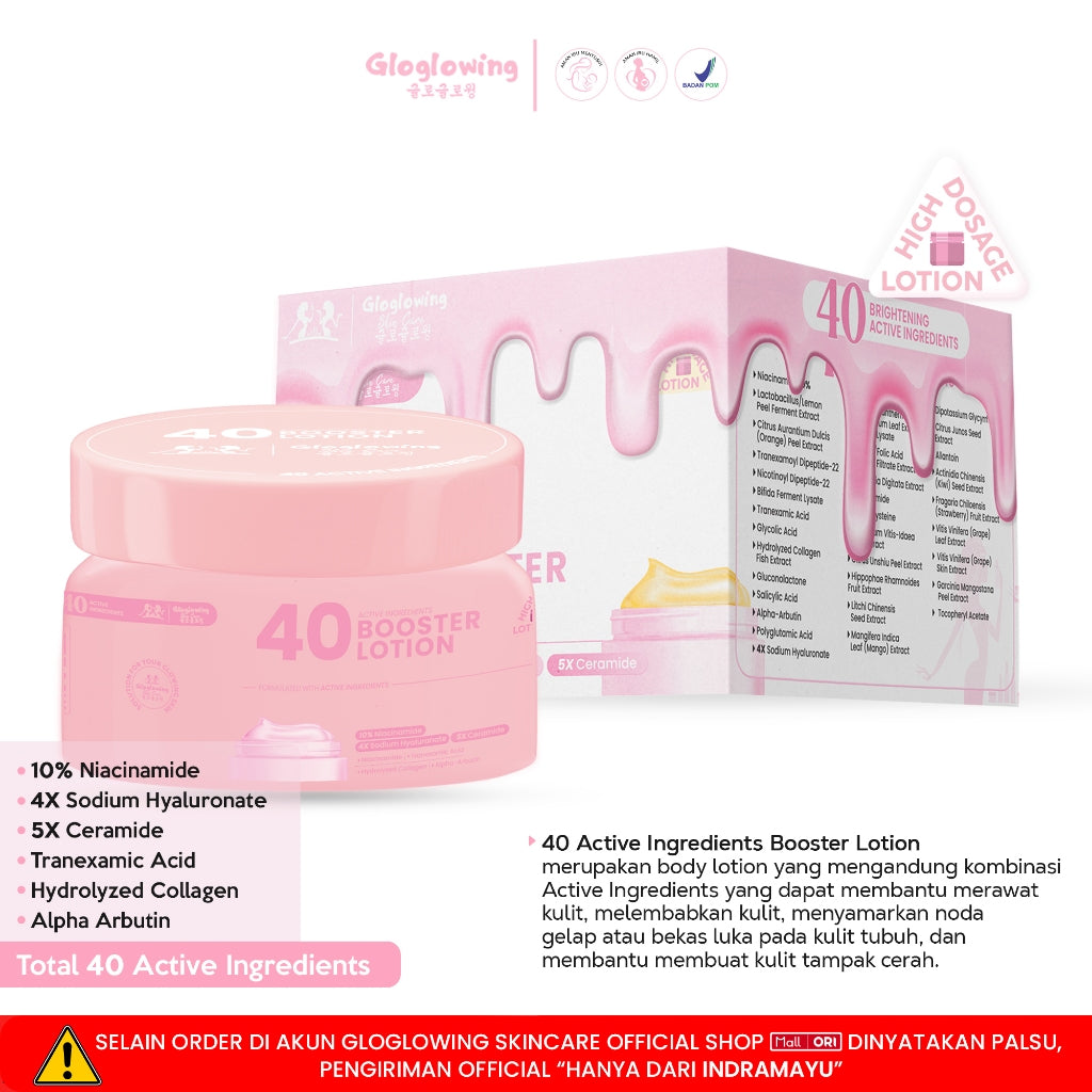 GLOGLOWING 40 Active Ingredients Booster Lotion 250g