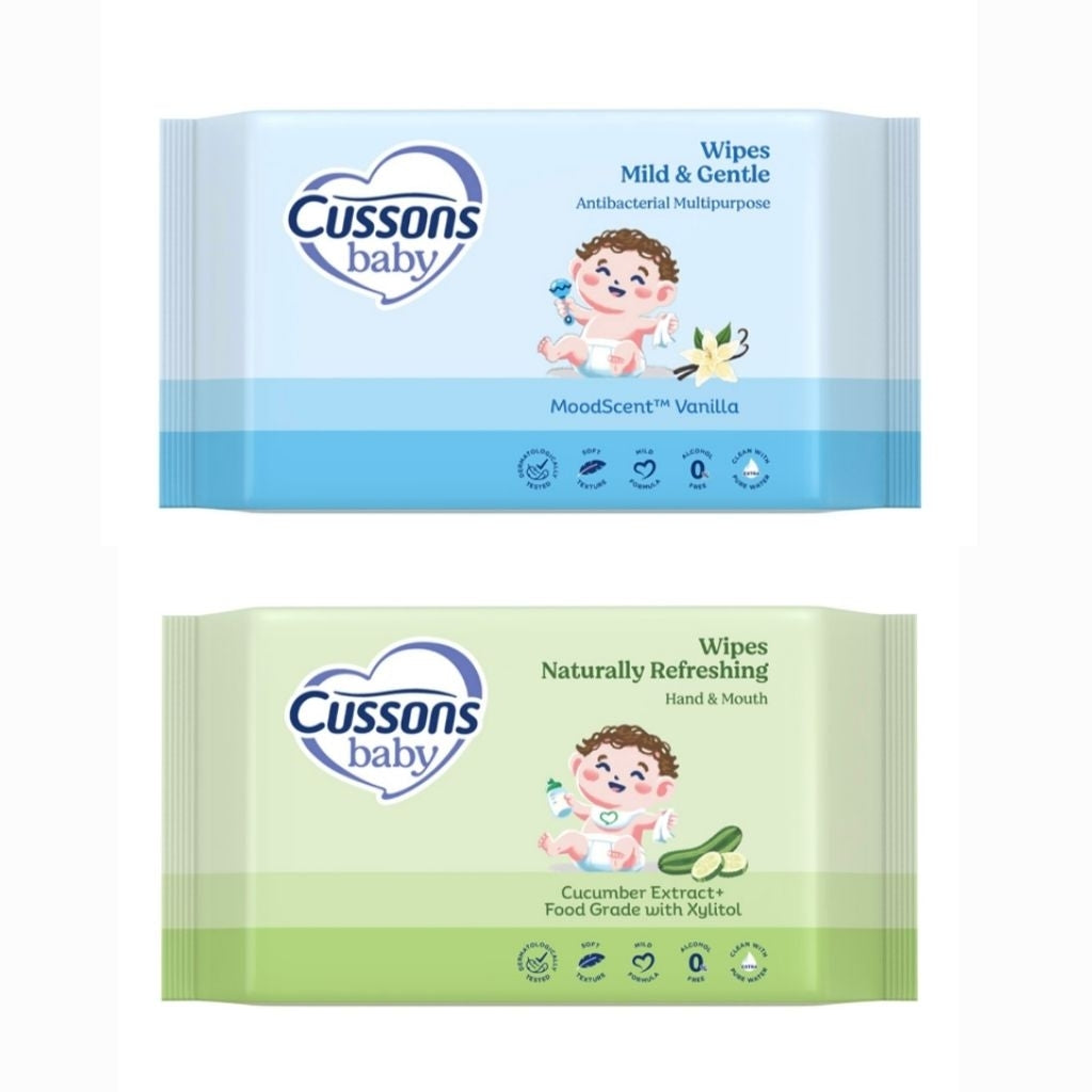 Cussons Baby Tisu Basah Bayi 45 s - Beli 1 Gratis 2