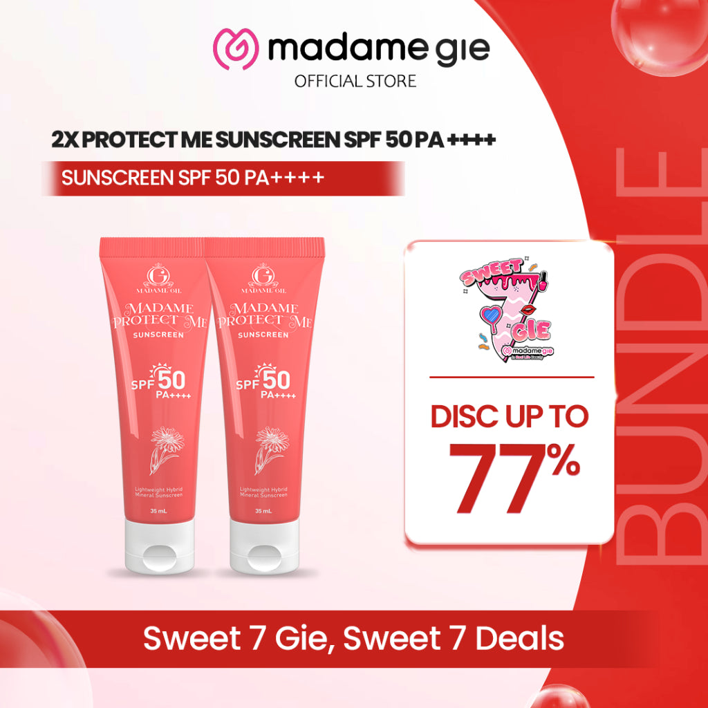 2X Madame Gie Madame Protect Me Sunscreen SPF 50 PA  ++++ With Calendula - Skincare Sunblock