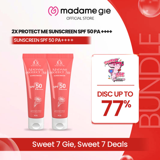 2X Madame Gie Madame Protect Me Sunscreen SPF 50 PA  ++++ With Calendula - Skincare Sunblock