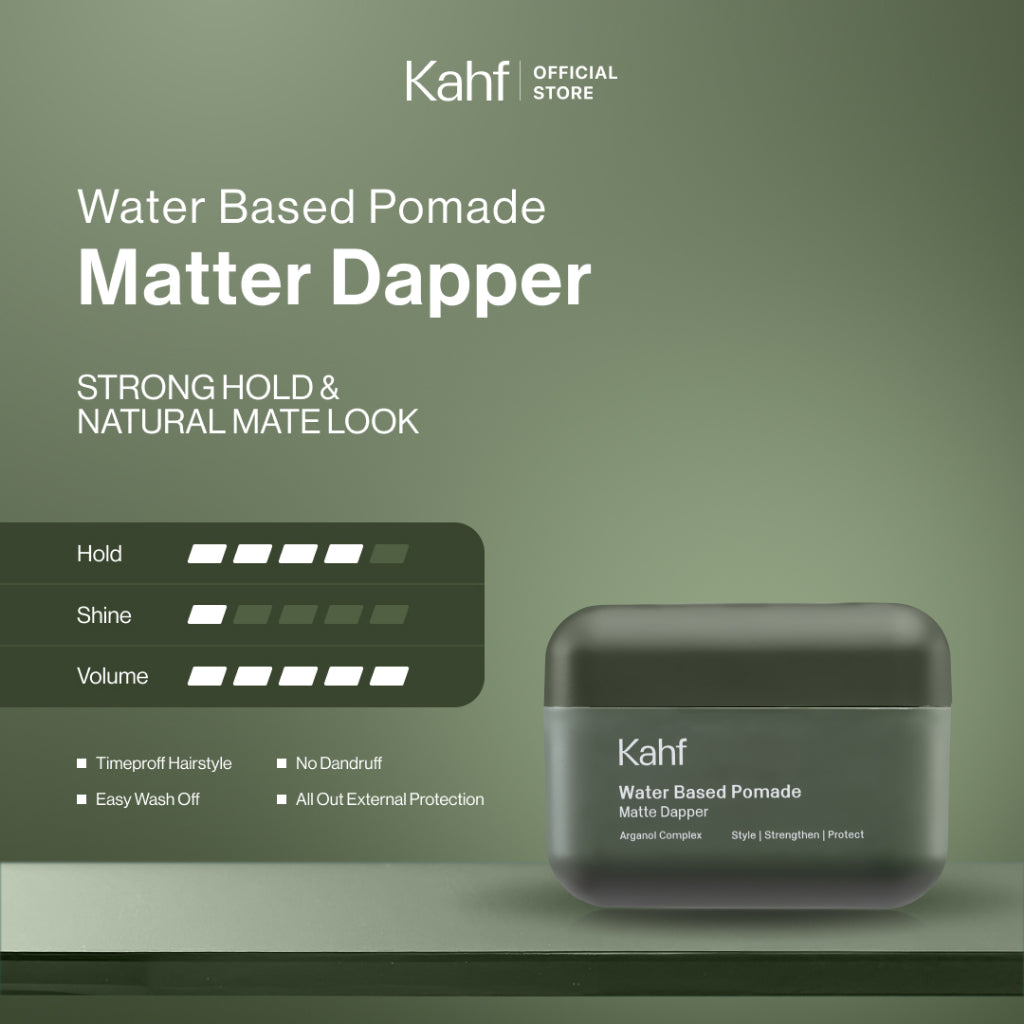 Pomade Matte Dapper GET Face Wash Skin Energizing and Brightening 50 ml - Pomade Rambut & Sabun Cuci Muka Pria - Suitable for Daily Use