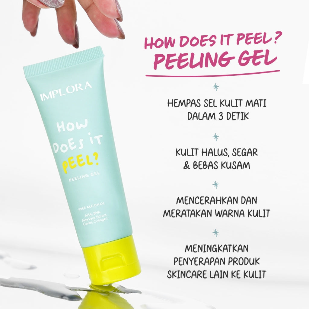 Implora How Does It Peel - Peeling Gel | Exfoliating | AHA BHA Aloe vera