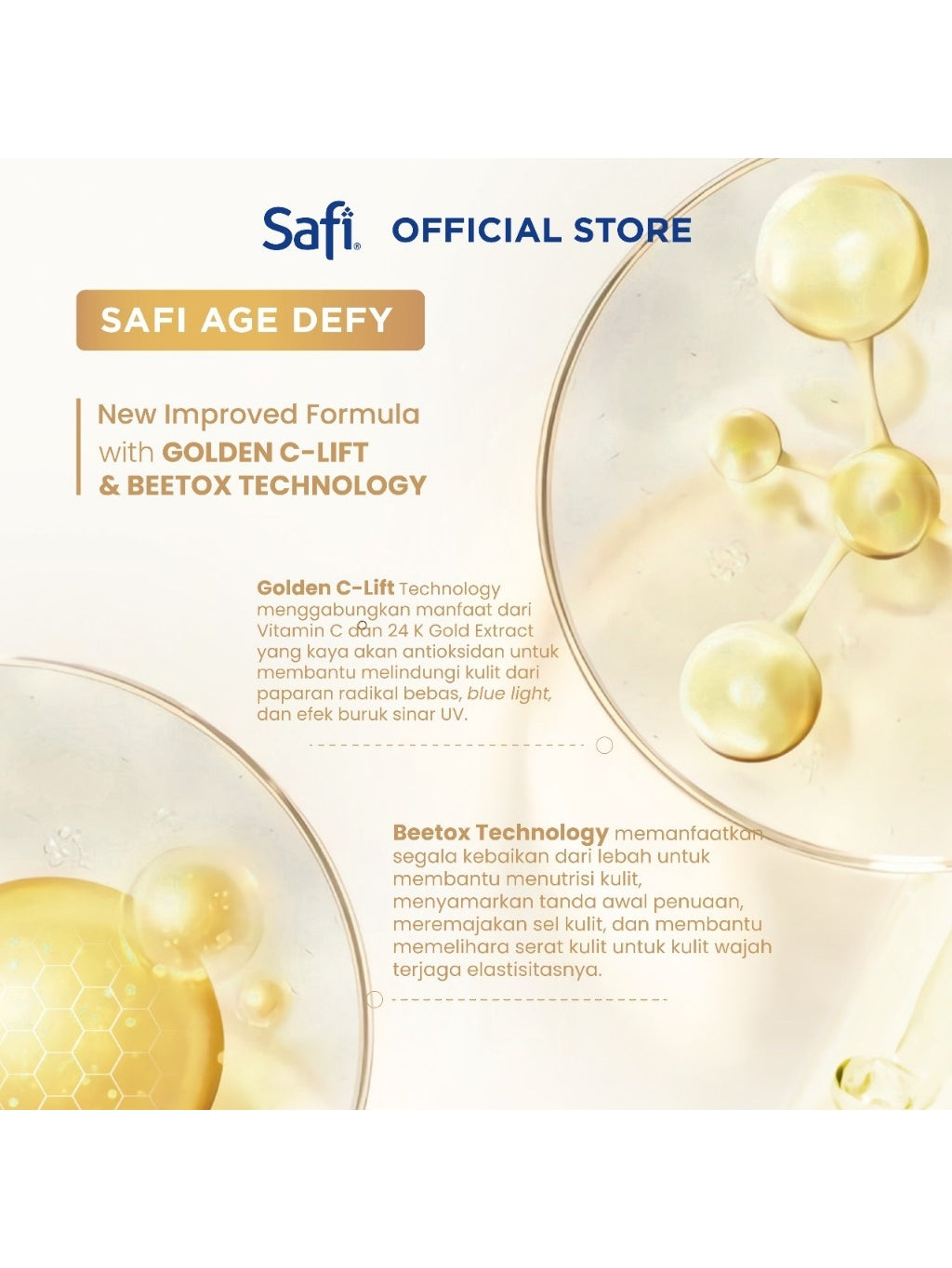 NEW! Safi Age Defy Serum Cleanser 150ml - Pembersih Wajah Anti Aging