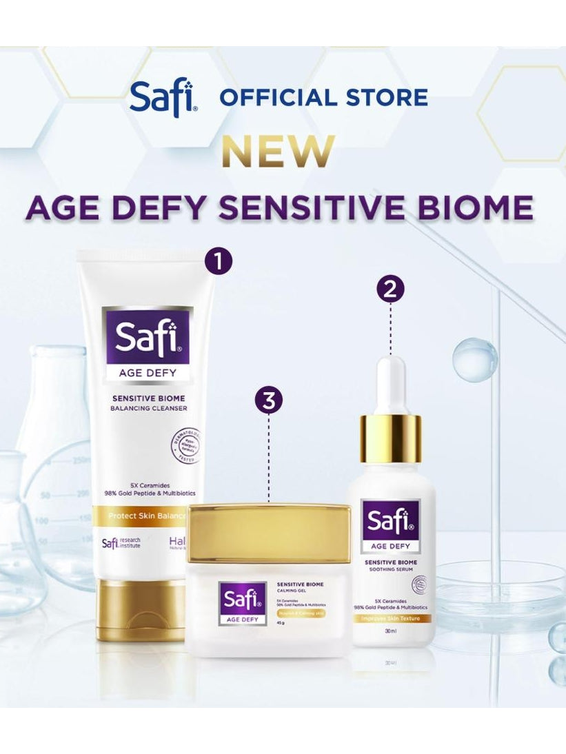Safi Age Defy Sensitive Biome Calming Gel 45gr - Pelembap Wajah Sensitif Hypoallergenic, Menenangkan & Melembapkan Kulit