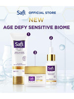 Safi Age Defy Sensitive Biome Calming Gel 45gr - Pelembap Wajah Sensitif Hypoallergenic, Menenangkan & Melembapkan Kulit