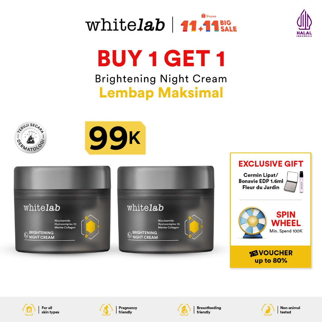 Bundling Whitelab Day Cream & Whitelab Night Cream (New Packaging)