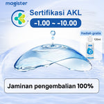 Magister Softlens with solutin Minus Clear lens  -1.00 s/d -10.00 lensa kontak 14.00mm 6 Monthly softlen  nyaman dan alami Solusi perawatan hadiah waktu terbatas