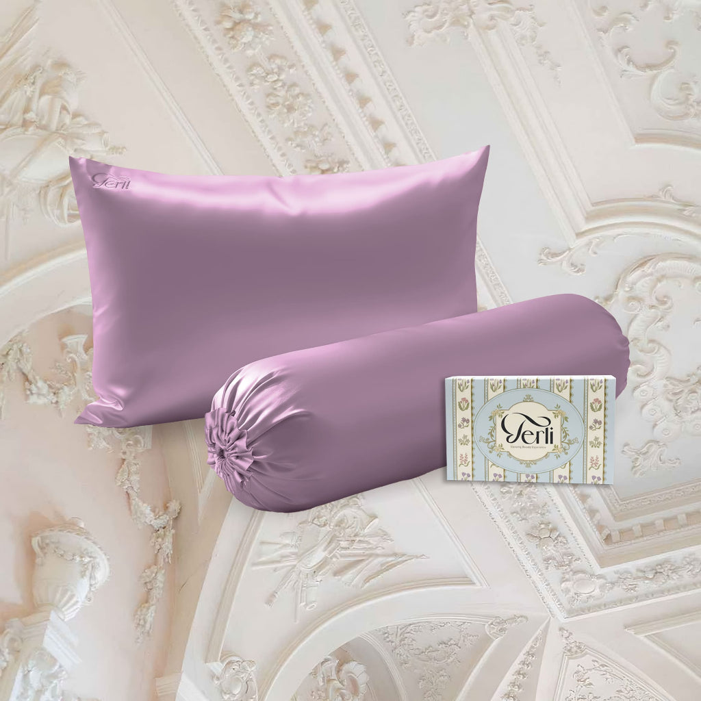 Hampers | Wedding Gift Set | Birthday Gift Set | BUNDLE Sarung Bantal dan Sarung Guling PREMIUM Satin Silk Terlibeauty