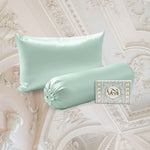 BUNDLE Sarung Bantal dan Guling Set PREMIUM Satin Silk Beauty Boost Pillowcase dan Bolster Case (Standard Size)