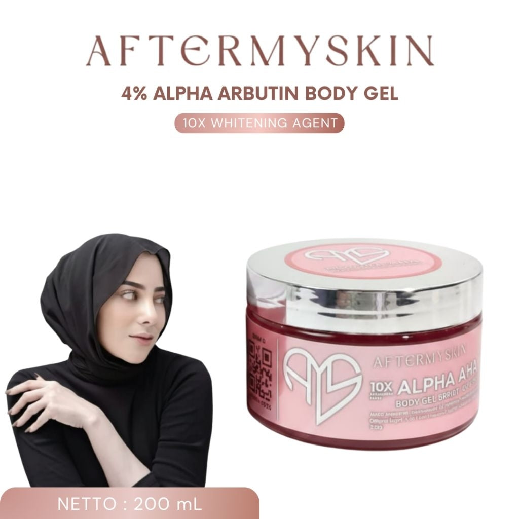 AFTERMYSKIN - Afterskin HB Merah Pot 10X Whitening Agent 4% Alpha Arbutin Body Gel Serum