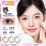 UYAAI softlens 14MM Minus 0.00 s/d -6.00 Mata Korea seri Classic Sepasang LENSA KONTAK  6Bulan