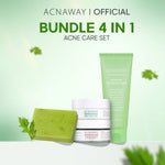 ACNAWAY Bundle 4 in 1 Acne Care, Defense & Basic Skincare | Rangkaian Lengkap untuk Kulit Berjerawat & Sensitif facial wash cleanser moisturizer gel moist cream acne spot acne treatment gel mask mugwort masker