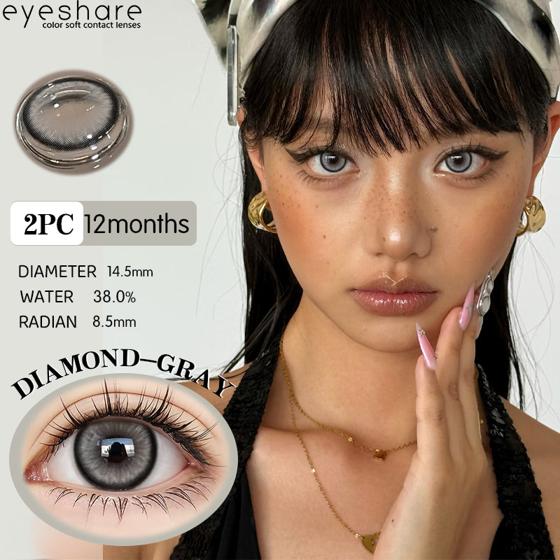 Eyeshare Softlens 0.00~-8.00 Minus AURORA Brown 1Pasang Brown Softlen