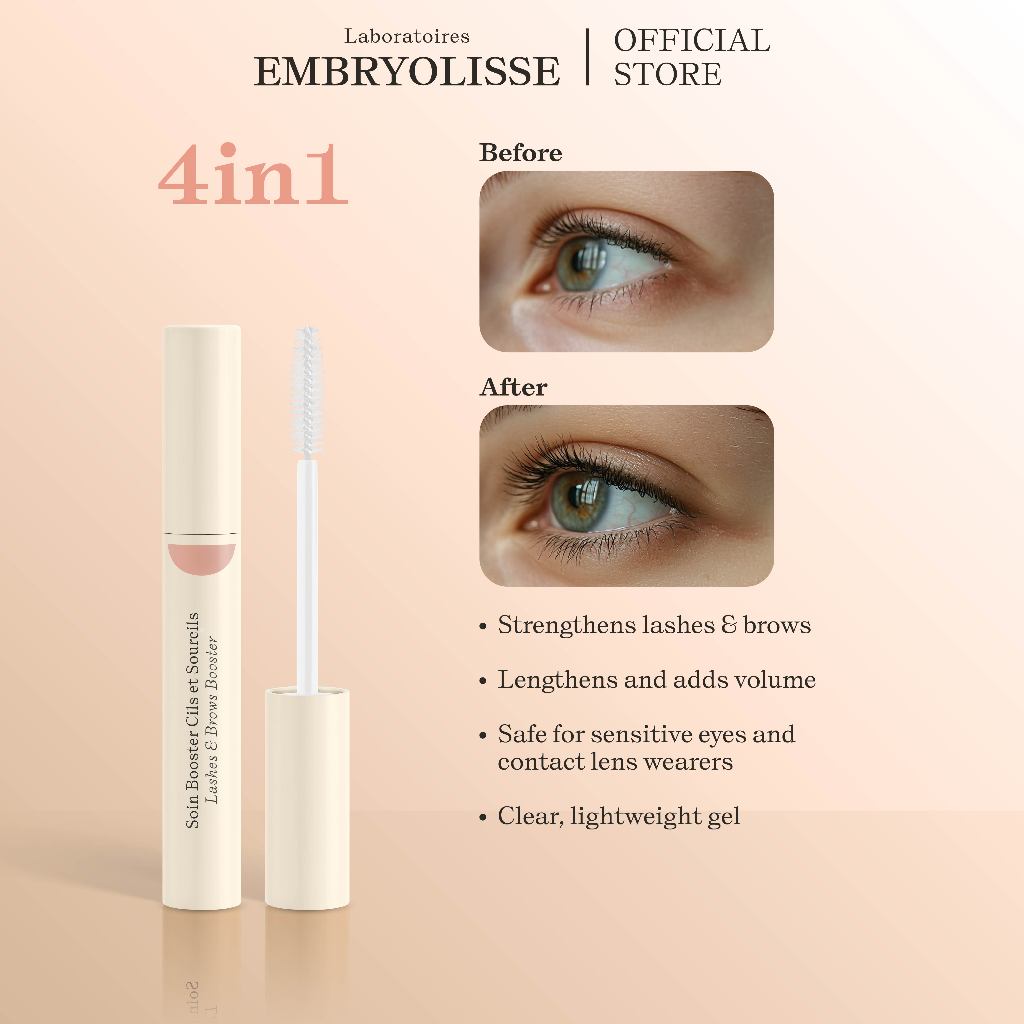 Embryolisse Soin Booster Cils Et Sourcils Green 6,5ml 2 IN 1 Eyelash Eyebrows Serum Bulu Mata & Alis
