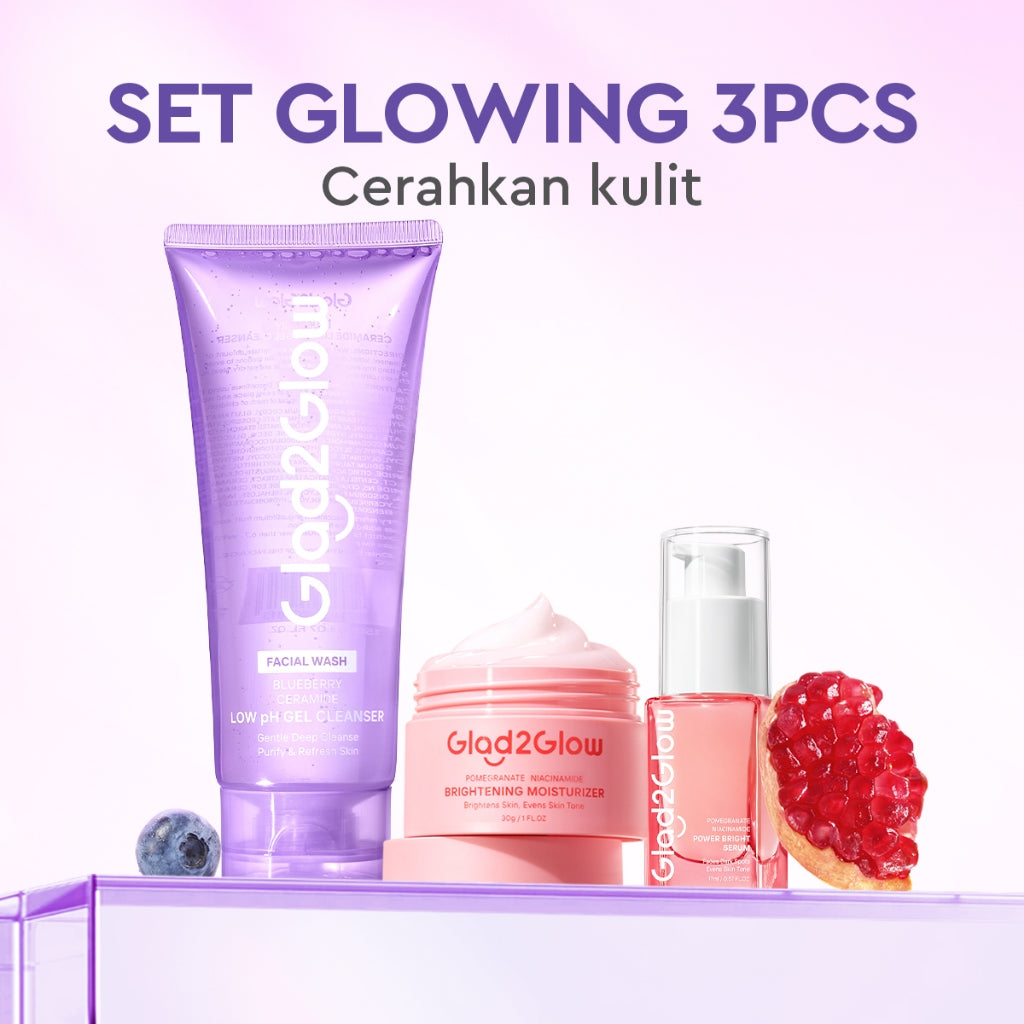 [Big Size]Glad2Glow Blueberry Ceramide Low pH Gel Cleanser 150ml facial wash skincare face wash sabun cuci muka cleansing balm exfoliating exfoliasi wajah sabun muka pembersih wajah Memperbaiki penghalang kulit tetap terhidrasi wajah bersih