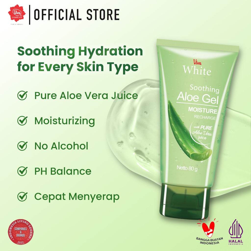 Viva White Soothing Aloe Gel (ALCOHOL FREE & PH BALANCED)